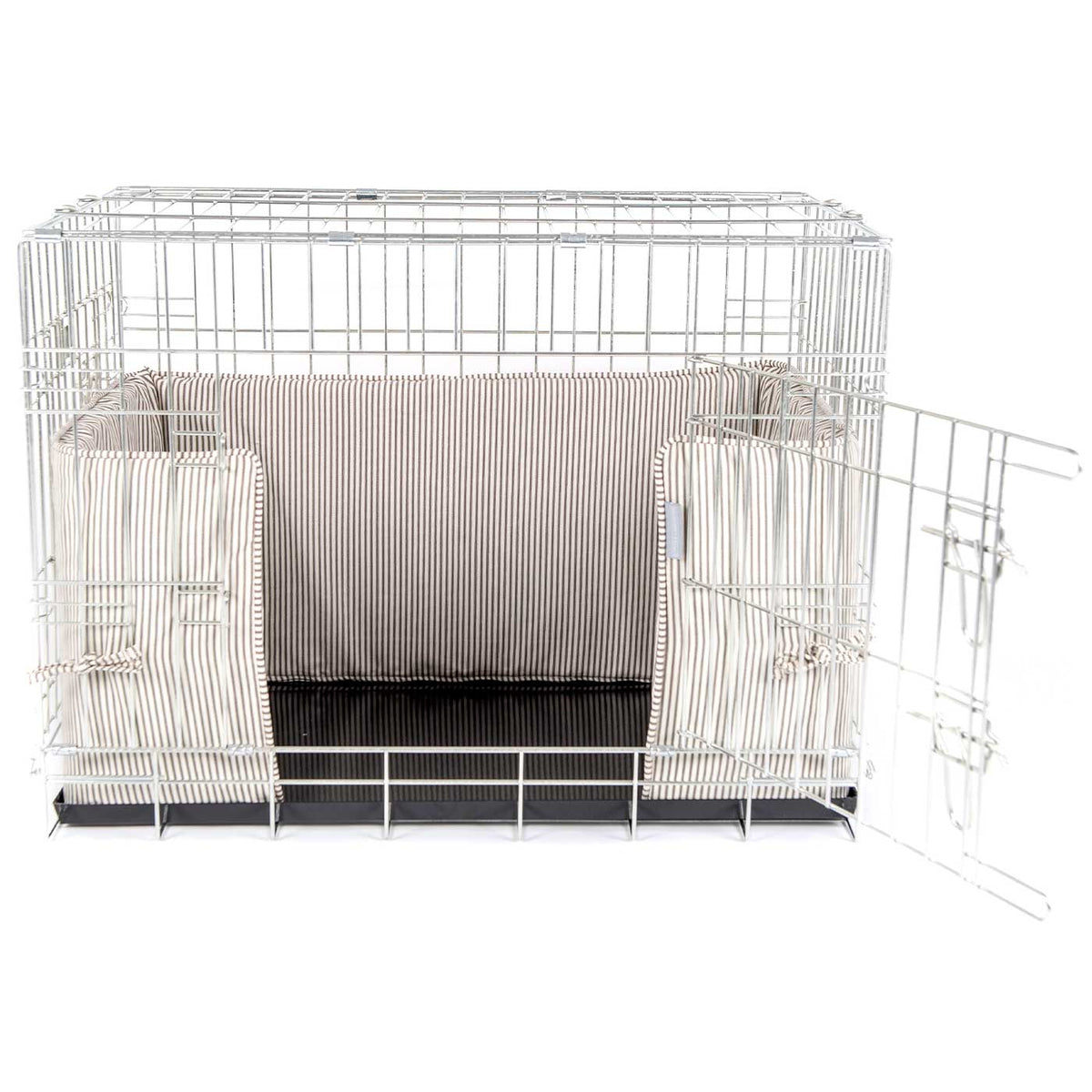 Dog Crate Bumper in Regency Stripe, view 6