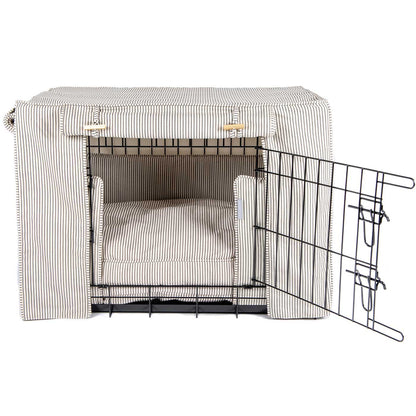 Dog Crate Set in Regency Stripe, view 2