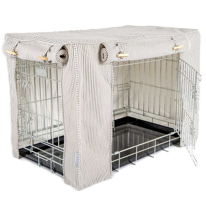 Dog Crate Cover in Regency Stripe, view 12
