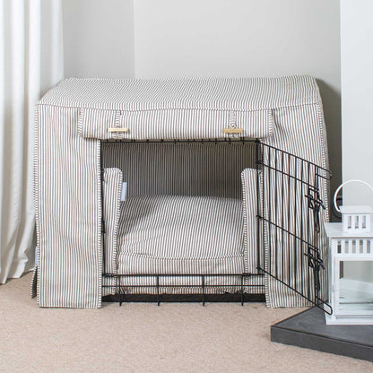 Dog Crate Set in Regency Stripe, view 12