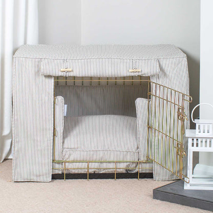Dog Crate Set in Regency Stripe, view 13