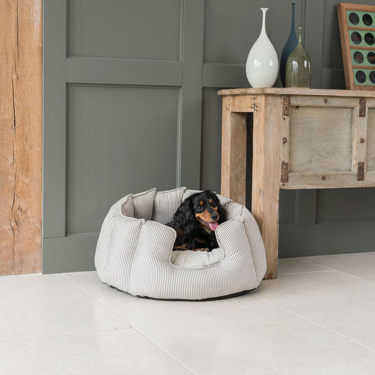 High Wall Bed With Removable Covers in Regency Stripe