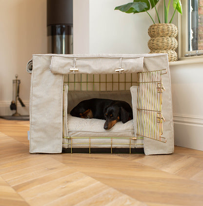 Dog Crate Set in Regency Stripe, view 7