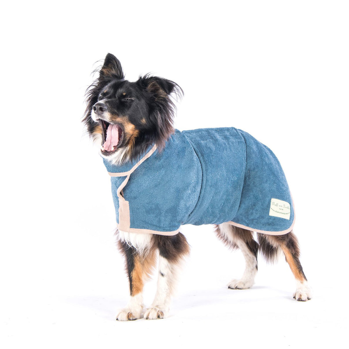 Ruff and Tumble Classic Sandringham Blue Drying Coat, view 2