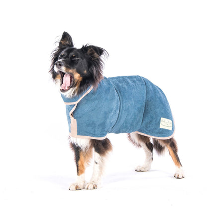 Ruff and Tumble Classic Sandringham Blue Drying Coat, view 2