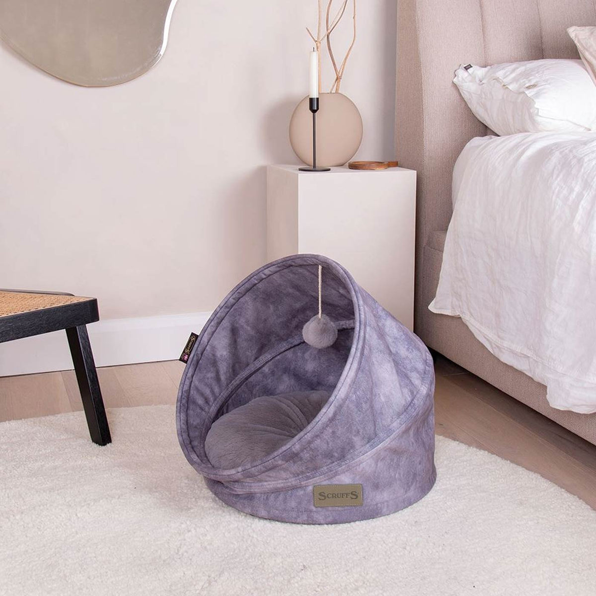 Scruffs Kensington Grey Cat Bed, view 5