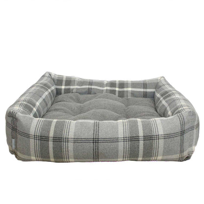 Box Bed With Removable Cover in Balmoral Dove Grey Tweed, view 6