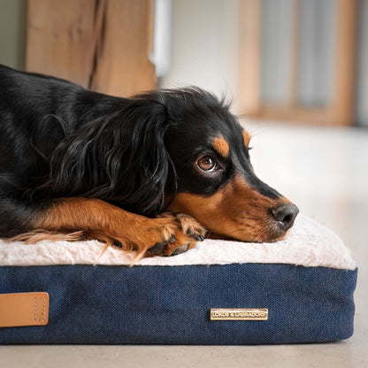 Essentials Twill Orthopaedic Mattress in Denim, view 2