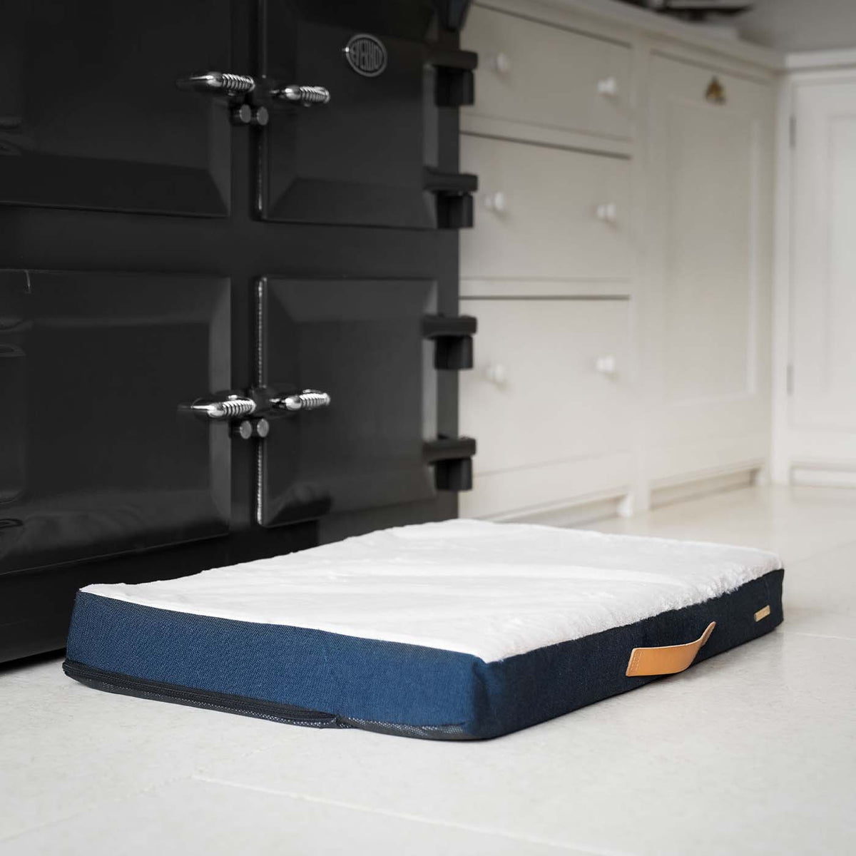 Essentials Twill Orthopaedic Mattress in Denim, view 3